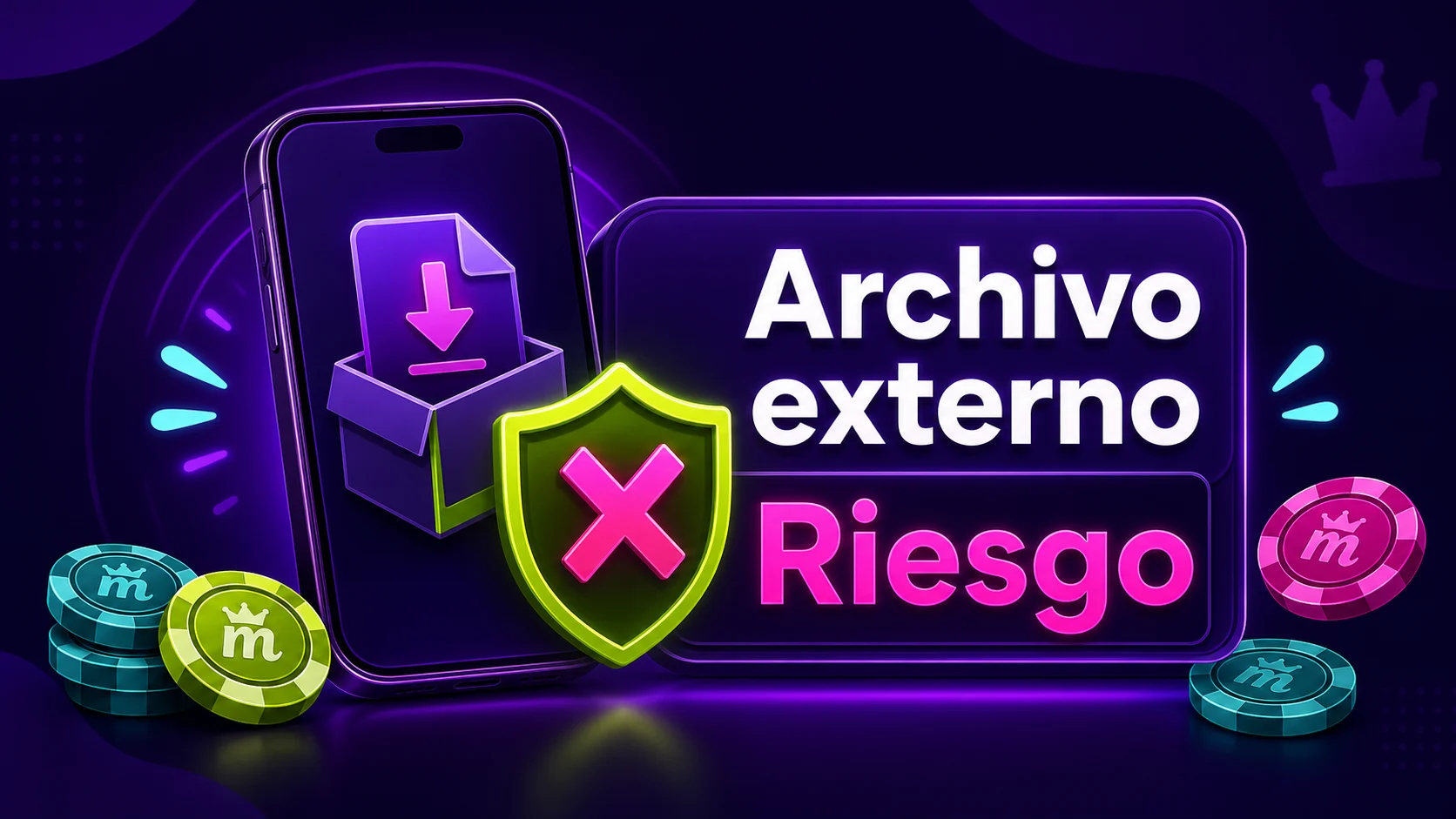 Aviso de riesgo por archivos externos de instalación de Spinmama