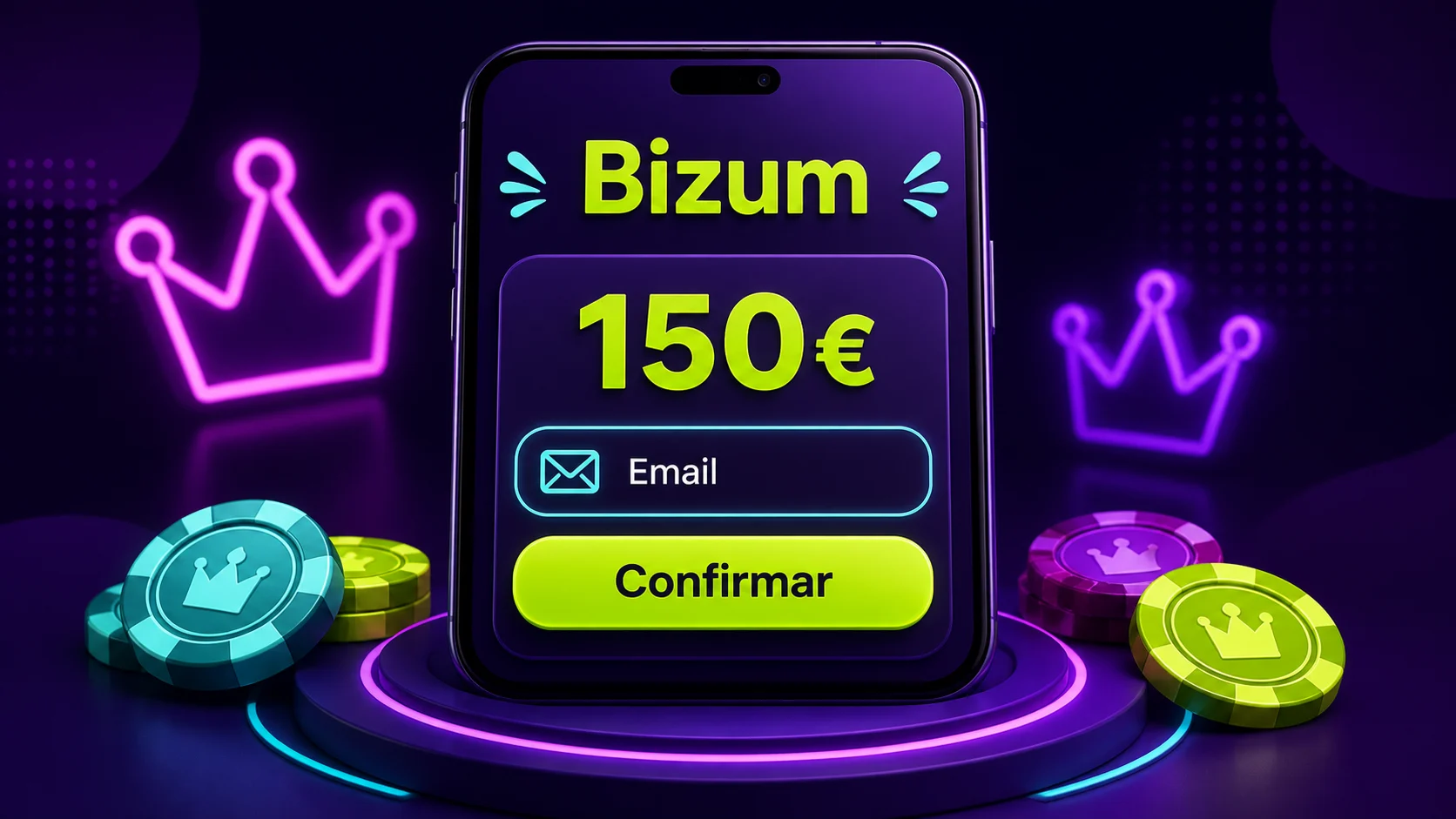Formulario móvil de pago con Bizum en Spinmama