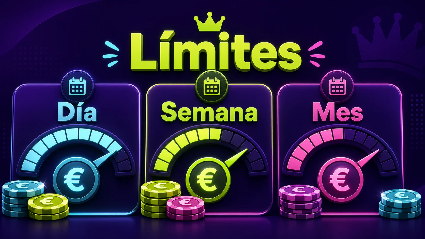 Límites de retirada de Spinmama por día, semana y mes